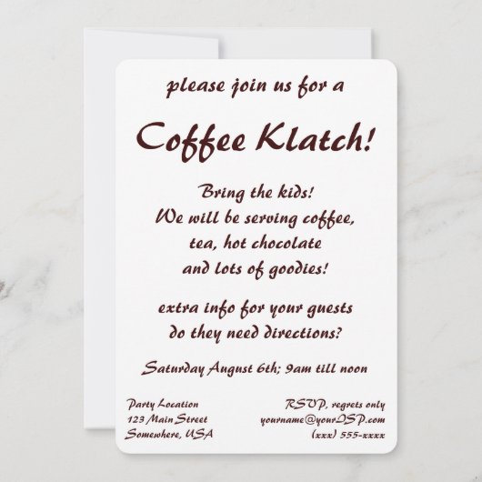  Art Deco, Koffiebeker met stoom Kaart (Achterkant)