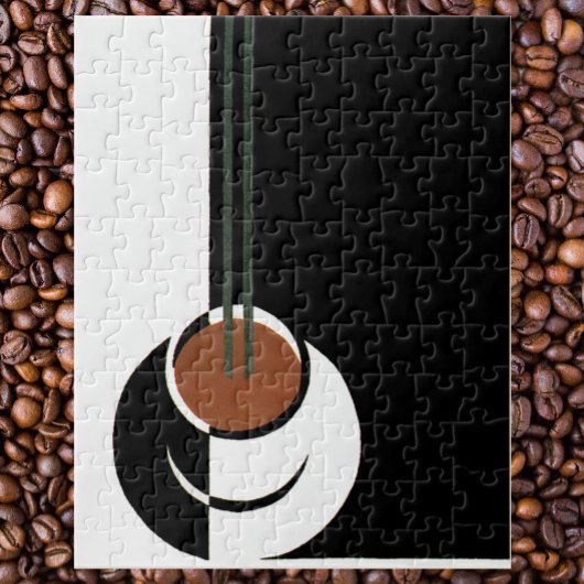 Art Deco, Koffiebeker met stoom Legpuzzel