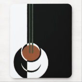 Art Deco, Koffiebeker met stoom Muismat (Voorkant)