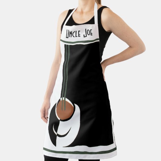 Art Deco, Koffiebeker met stoom Schort (Insitu)