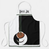  Art Deco, Koffiebeker met stoom Schort (Voorkant)