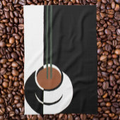 Art Deco, Koffiebeker met stoom Theedoek