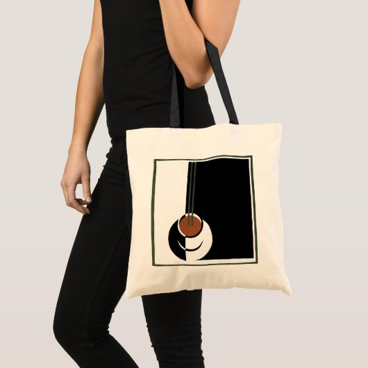  Art Deco, Koffiebeker met stoom Tote Bag (Voorkant (product))