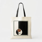 Art Deco, Koffiebeker met stoom Tote Bag (Voorkant)