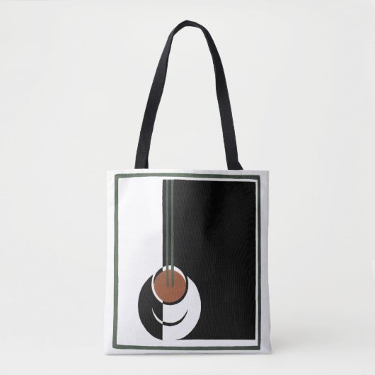  Art Deco, Koffiebeker met stoom Tote Bag (Voorkant)