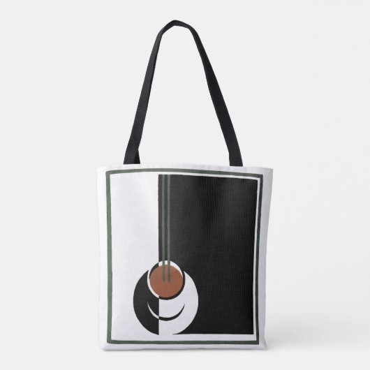  Art Deco, Koffiebeker met stoom Tote Bag (Achterkant)