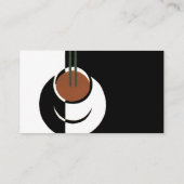 Art Deco, Koffiebeker met stoom Visitekaartje (Achterkant)