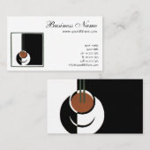 Art Deco, Koffiebeker met stoom Visitekaartje (Voorkant / Achterkant)