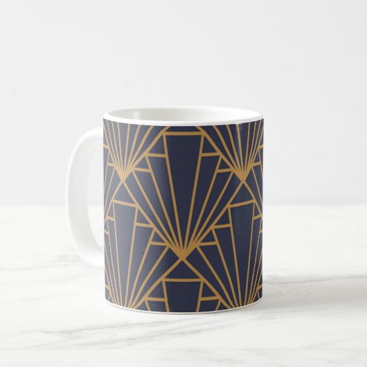 Art Deco Koffiemok (Voorkant links)