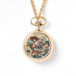 Art Deco Koi eWatch Horloge