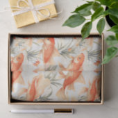 Art Deco Koi Fish Decoupage Tissuepapier (Geschenk)