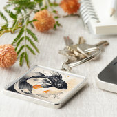 Art Deco Koi Sleutelhanger (Zijkant)