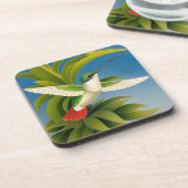 Art Deco Kolibrie Onderzetter Set (Linkerzijde)