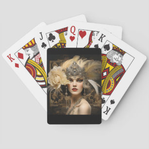 Art Deco Koningin Pokerkaarten