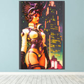 Art Deco Koningin van 2025 Canvas Afdruk (Insitu (Houten vloer))
