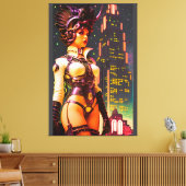 Art Deco Koningin van 2025 Canvas Afdruk (Insitu (Woonkamer))