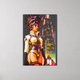 Art Deco Koningin van 2025 Canvas Afdruk
