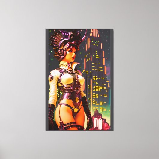 Art Deco Koningin van 2025 Canvas Afdruk (Voorkant)