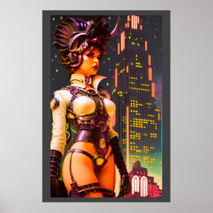Art Deco Koningin van 2025 Poster