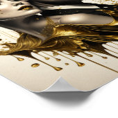 Art Deco koppel Poster (Hoek)