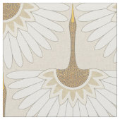 Art Deco kranen amandel Stof (Close Up)