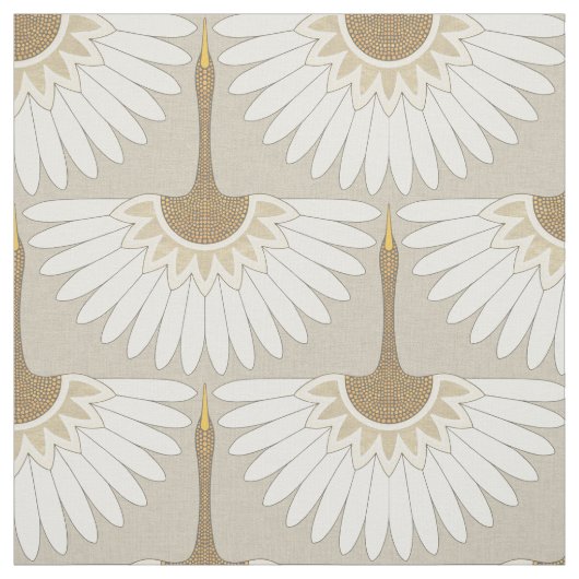 Art Deco kranen beige Stof (Swatch)