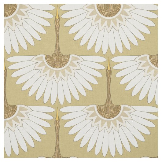 Art Deco kranen goud Stof (Swatch)
