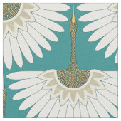 Art Deco kranen turquoise Stof (Close Up)