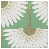 Art Deco kranen weide groen Stof (Close Up)