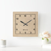 Art Deco KRS Vierkante Klok (Huis)