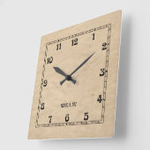 Art Deco KRS Vierkante Klok (Hoek)