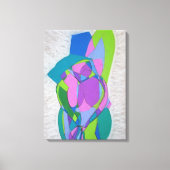 Art Deco kubistische Vrouw figuren. Abstracte kuns Canvas Afdruk (Voorkant)