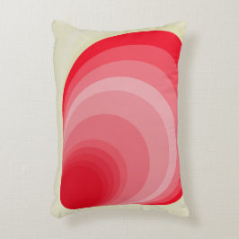 Art Deco kussen in rood en goud.