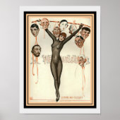 Art Deco La Vie Parisienne 12 x 16 Afdrukken Poster (Voorkant)