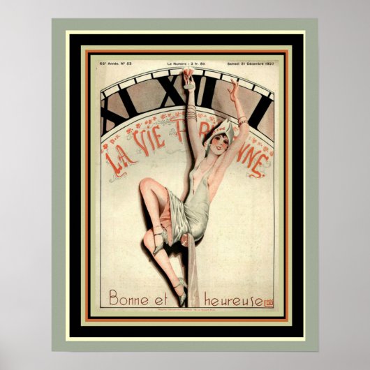 Art Deco La Vie Parisienne 16 x 20 Poster (Voorkant)
