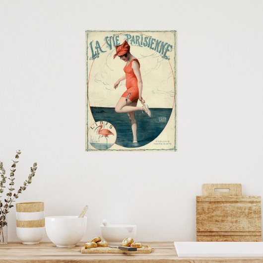 Art Deco La Vie Parisienne Poster (Keuken)