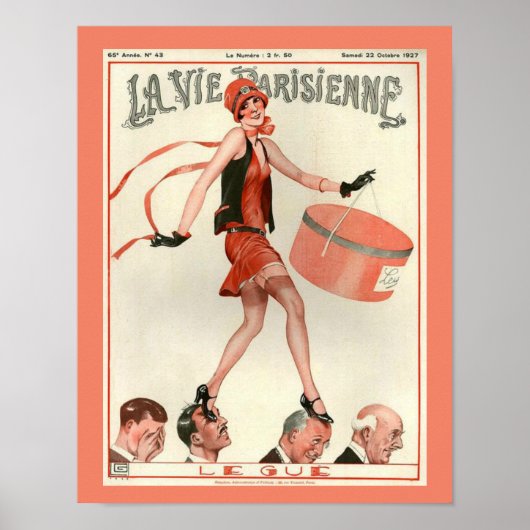 Art Deco La Vie Parisienne Poster 1920 (Voorkant)