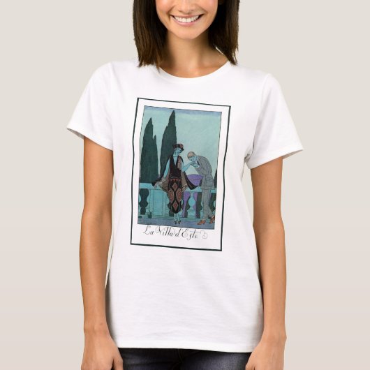  Art Deco La Villa d'Este door George Barbier T-shirt (Voorkant)