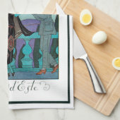  Art Deco La Villa d'Este door George Barbier Theedoek (Quarter Fold)