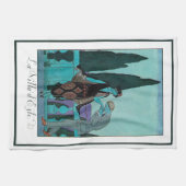  Art Deco La Villa d'Este door George Barbier Theedoek (Horizontaal)