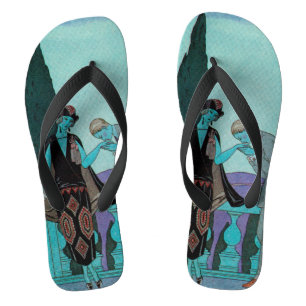 Art Deco La Villa d'Este door George Barbier uit h Teenslippers