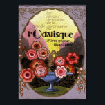 Art Deco Label Odalisque Toilette Poster<br><div class="desc">Het mooie nieuwe etiket in lavender en andere lentkleuren. Parfum,  keulen,  toiletwater.</div>