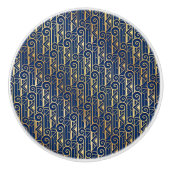 Art Deco Lade en Kabinet Knoppen (Voorkant)