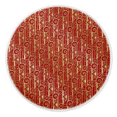 Art Deco Lade en Kabinet Knoppen (Voorkant)