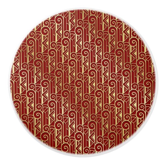 Art Deco Lade en Kabinet Knoppen (Voorkant)