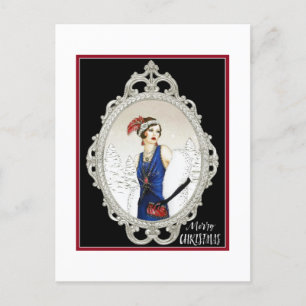 Art Deco Lady 1920s Briefkaart