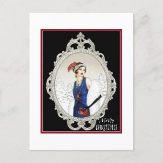 Art Deco Lady 1920s Briefkaart