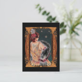 Art Deco Lady 1920s Briefkaart (Staand voorkant)