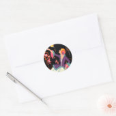  ART DECO LADY 3 STICKERS (Envelop)