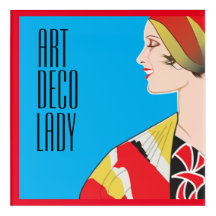 ART DECO LADY Acrylwand